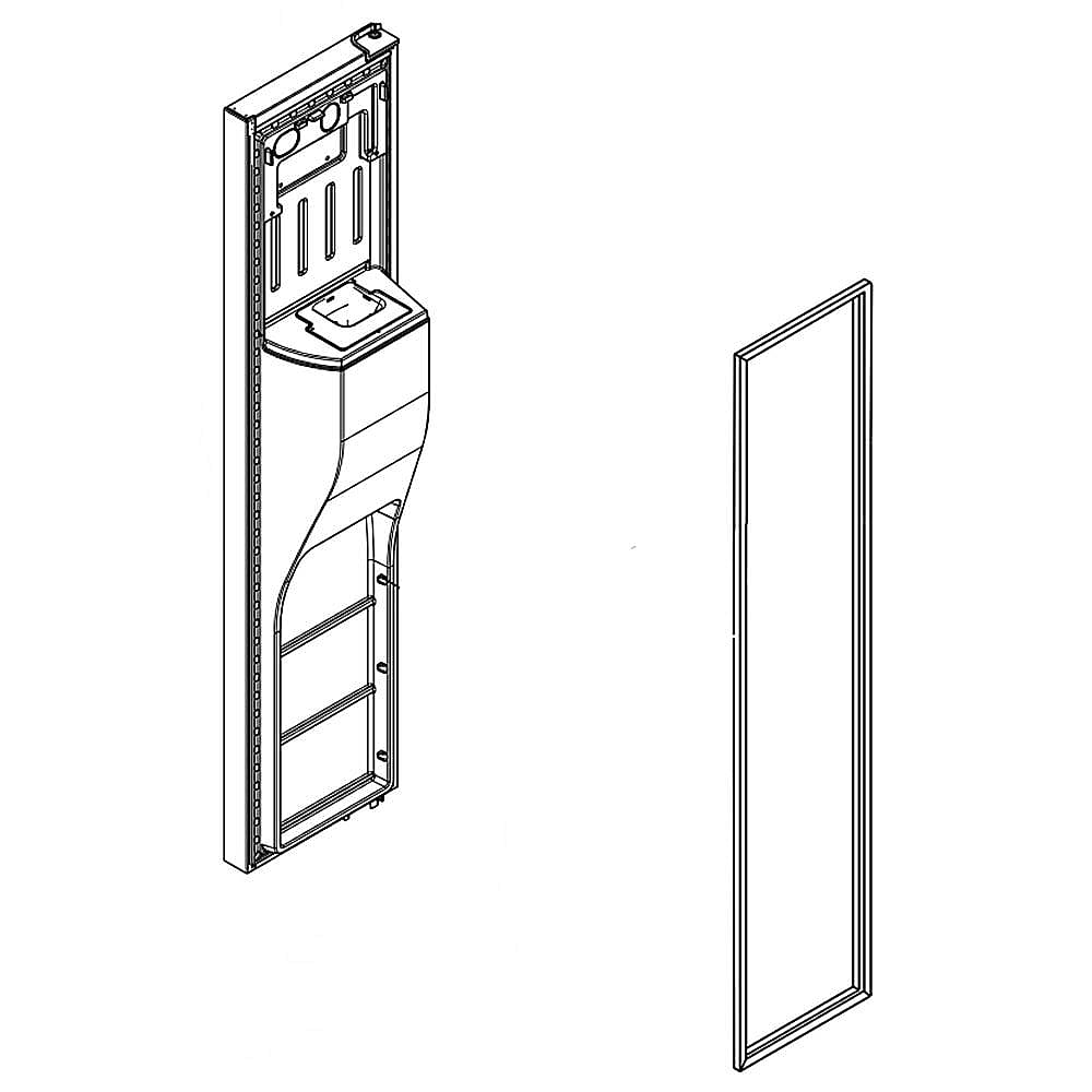 Refrigerator Freezer Door Assembly (Biscuit)