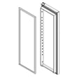 Refrigerator Door Assembly (stainless) for Maytag MSS26C6MFW01 - Part LW10839084