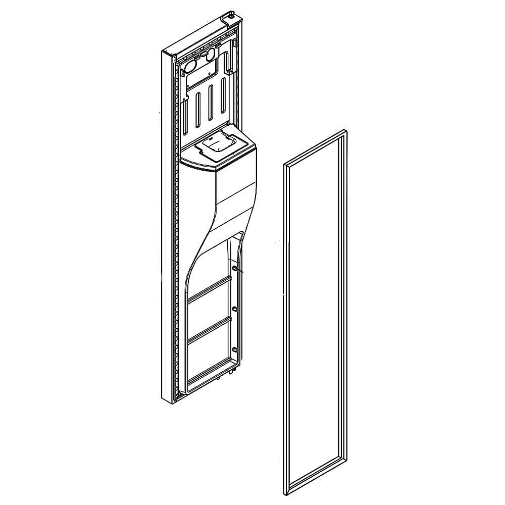 Part #lw10839911, Refrigerator Freezer Door Assembly | 73.00 x 19.00 x 14.00