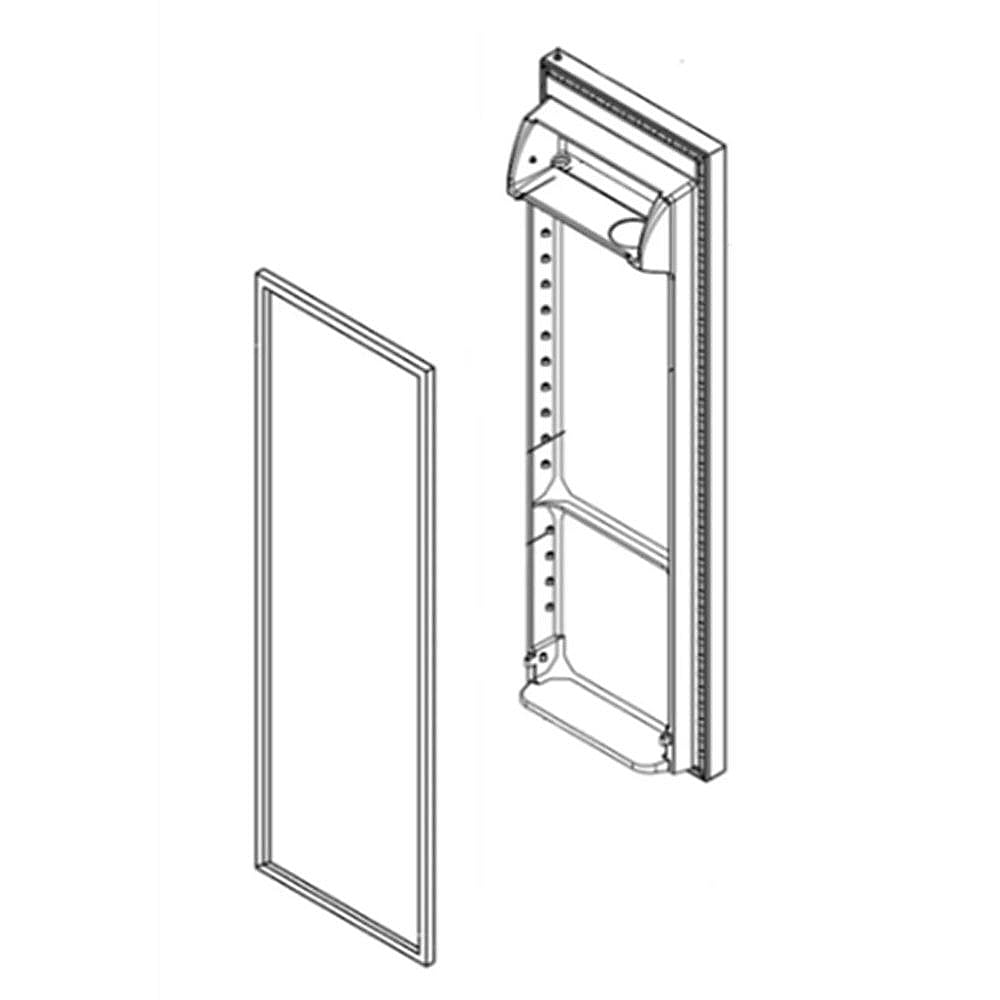 Part #lw10912383, Refrigerator Door Assembly (Biscuit)