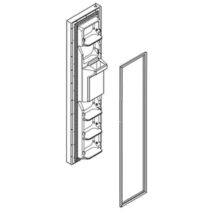 Refrigerator Freezer Door Assembly (stainless) LW10918659
