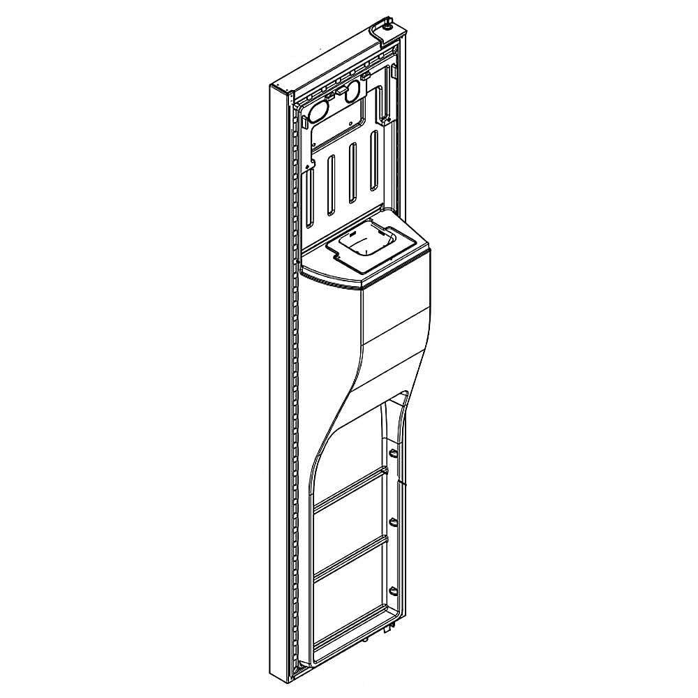 Part #lw11026431, Refrigerator Freezer Door Assembly (Black) / 0.11 x 0.11 x 0.11