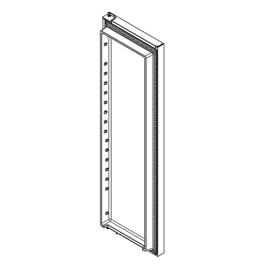 Part #lw11038910, Refrigerator Door Assembly (Black Stainless) / 0.11 x 0.11 x 0.11