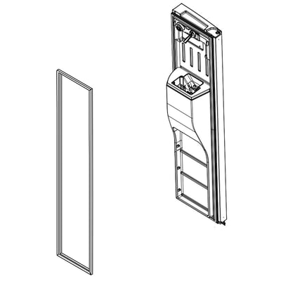 Refrigerator Freezer Door Assembly (Stainless) LW11089011 parts | Sears  PartsDirect