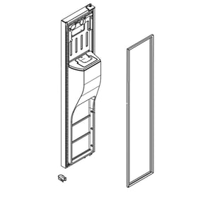 Refrigerator Freezer Door Assembly (stainless) LW11127982