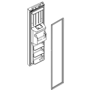 Refrigerator Freezer Door Assembly (stainless) LW11255360