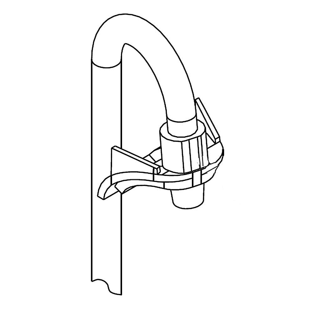 Part #w10117324, Refrigerator Ice Guide / 46.75 x 2.00 x 0.25