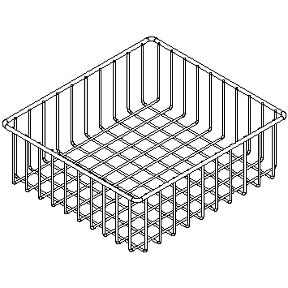 Part #w10120003, Refrigerator Freezer Basket, Upper / 15.00 x 18.00 x 6.00