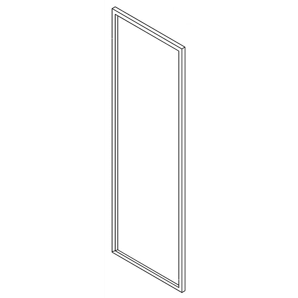 Part #w10136732, Refrigerator Door Gasket (Gray) / 62.75 x 19.75 x 1.25