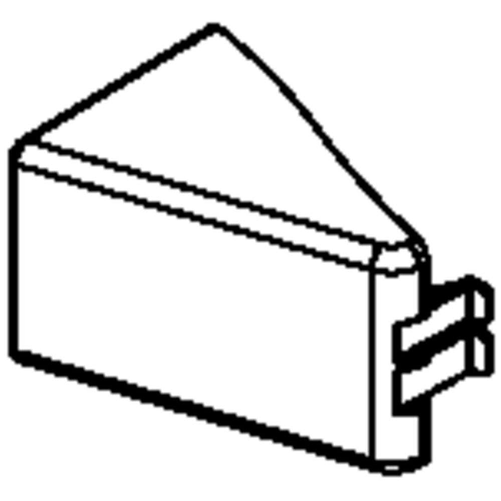 Part #w10157765, Refrigerator Deflector / 3.50 x 1.87 x 2.00