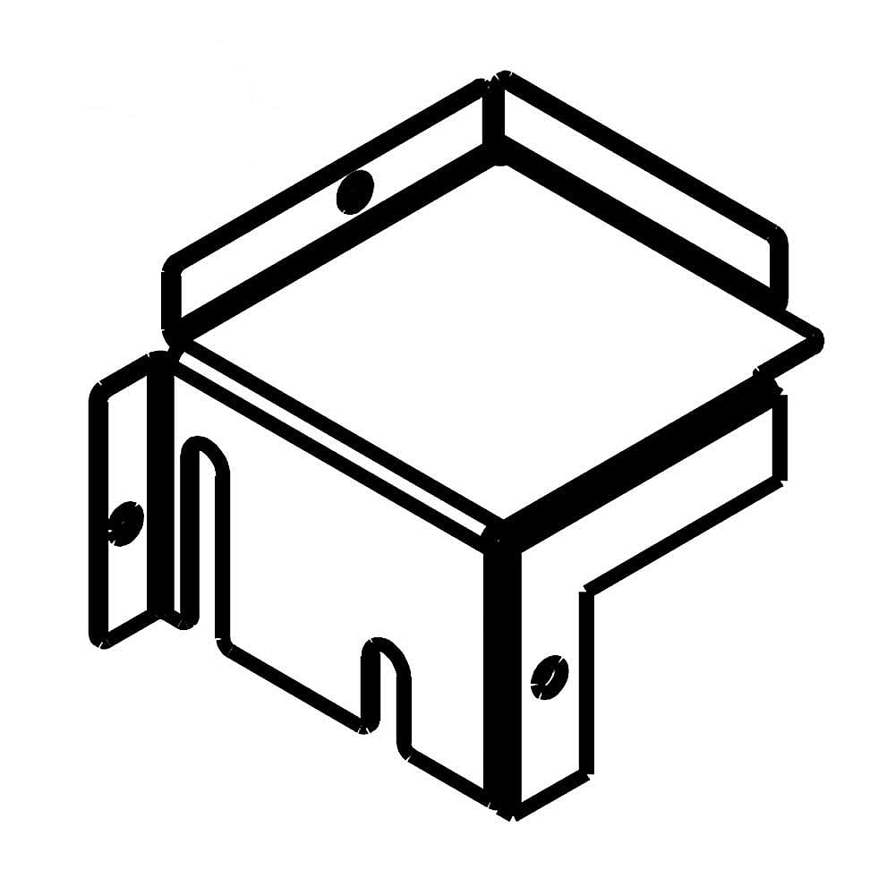 Part #w10160981, Maytag Refrigerator Bracket / 4.00 x 4.00 x 3.00