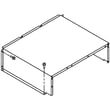 Refrigerator Cover Unit for KitchenAid KSSC36QTS02 - Part W10161693