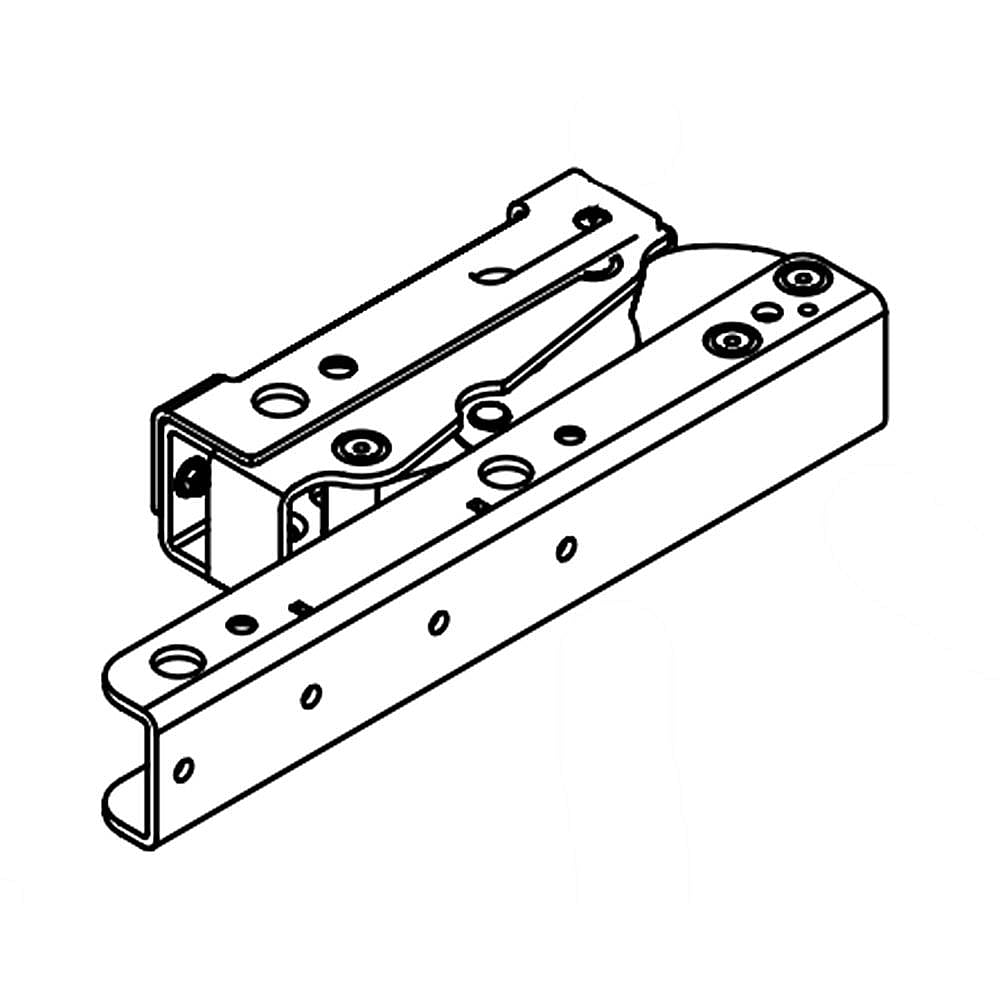 Part #w10167397, Maytag Refrigerator Door Hinge, Upper / 10.00 x 2.00 x 3.00