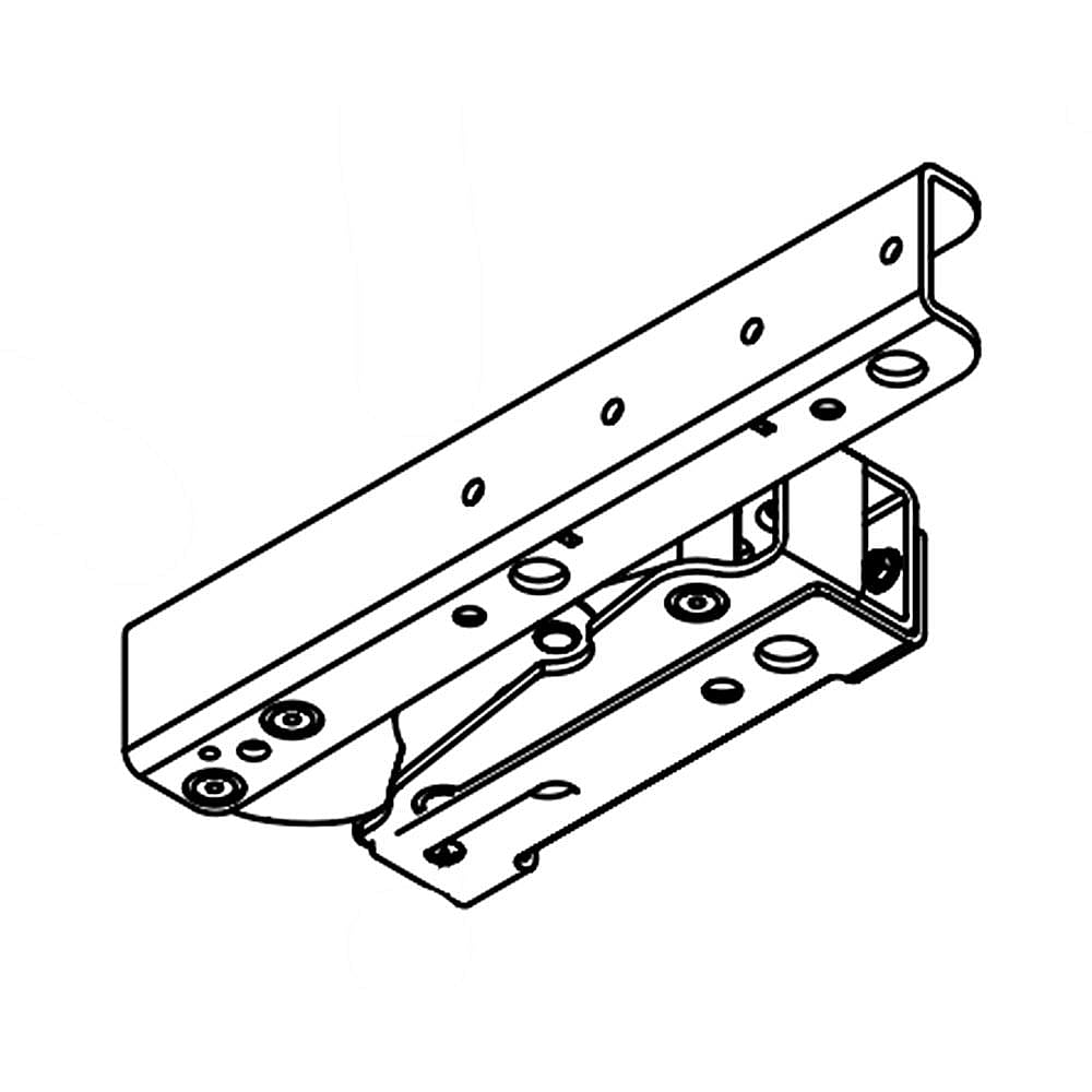 Part #w10167398, Maytag Refrigerator Door Hinge, Left Upper / 10.00 x 3.75 x 1.75