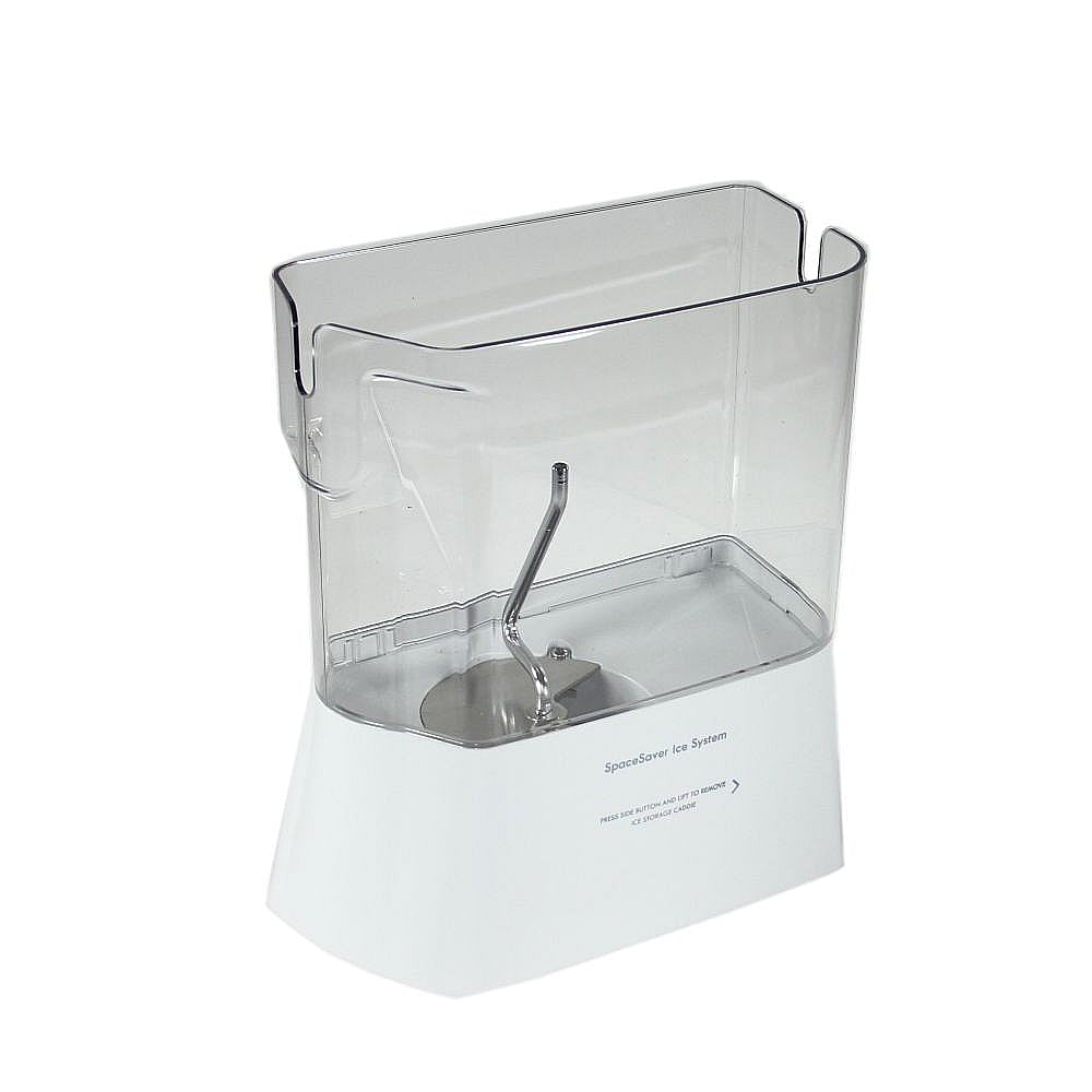 Part #wpw10170986, Whirlpool Refrigerator Ice Container (Replaces W10170986) / 15.62 x 13.37 x 9.37