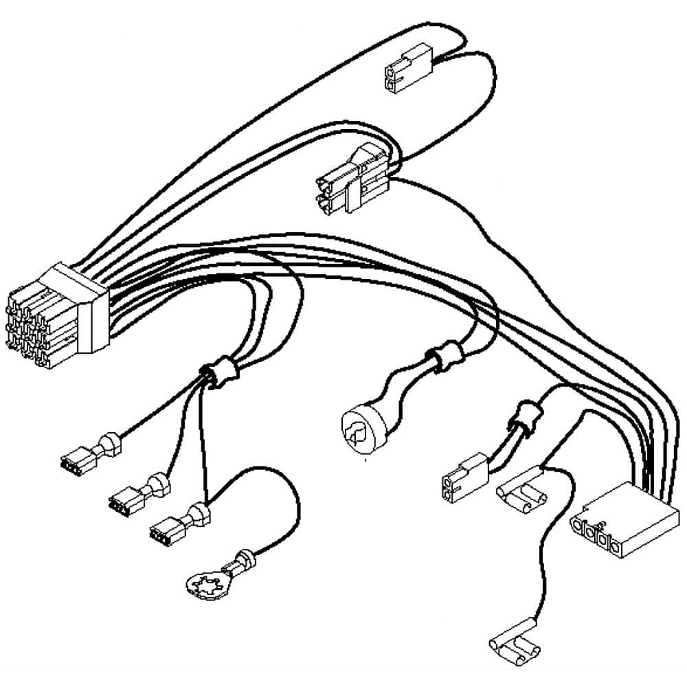 Kenmore Part #w10183127, Refrigerator Wire Harness | 7.25 x 2.38 x 2.00