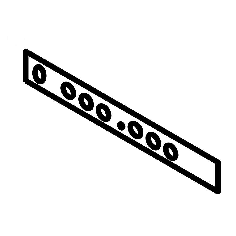 Jenn-Air Part #w10205847, Refrigerator Overlay | 16.50 x 1.63 x 0.13