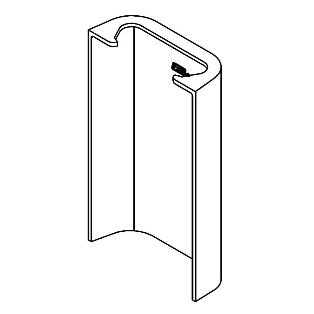 Photo of Kenmore Part #w10208593, Refrigerator Valve Cover | 4.50 x 2.50 x 1.00 from Repair Parts Direct