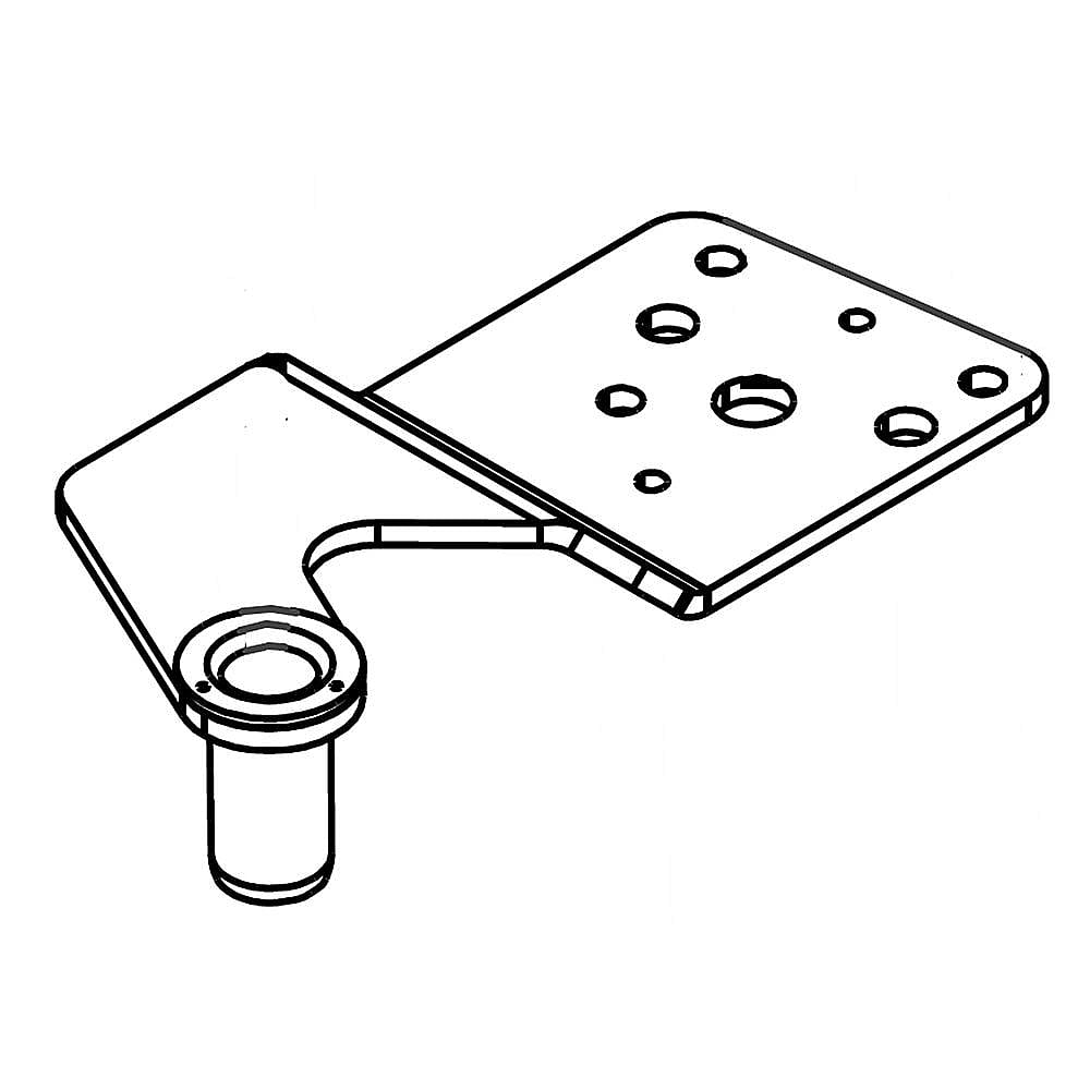 Kenmore Part #w10210891, Refrigerator Door Hinge | 5.00 x 3.00 x 1.00