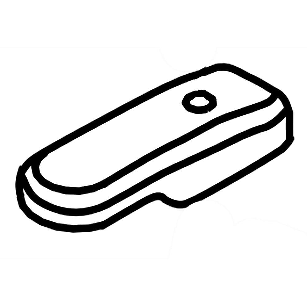 Photo of KitchenAid Part #w10217487, Refrigerator Cover | 6.50 x 2.50 x 1.12 from Repair Parts Direct