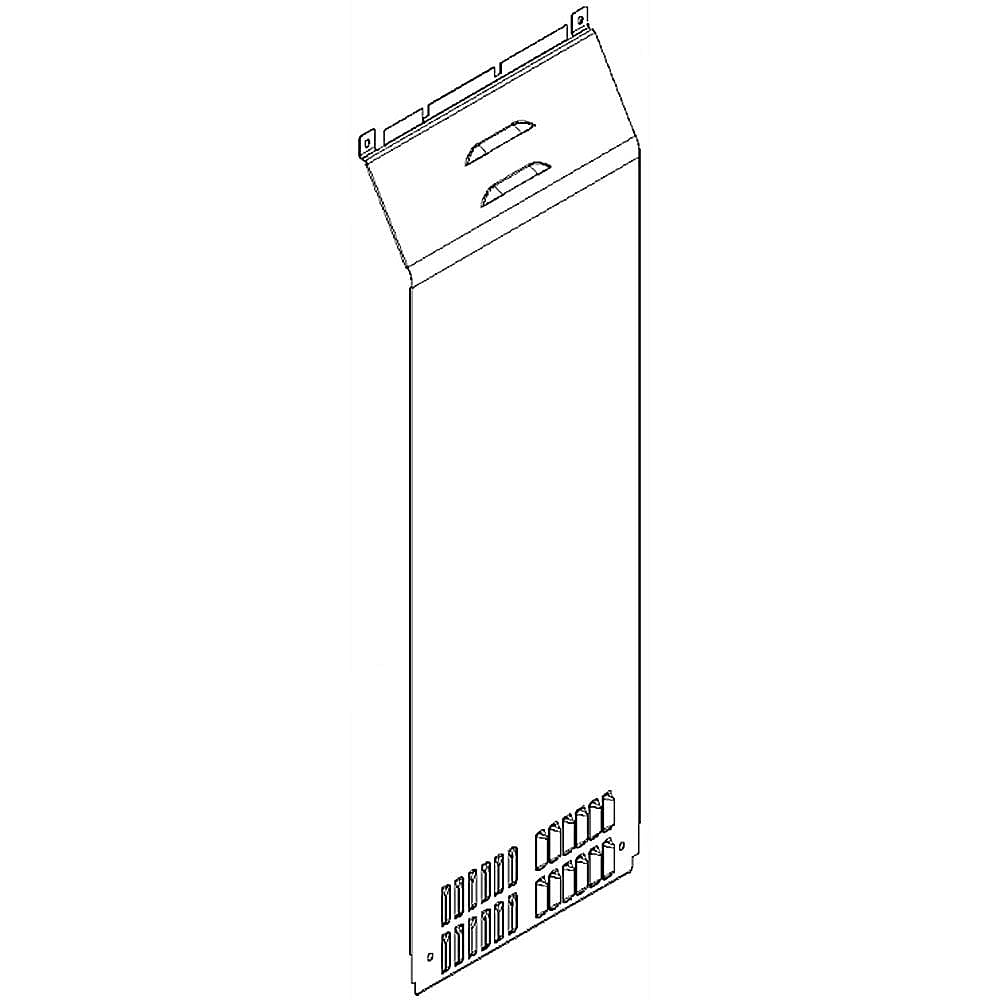 Part #w10239739, Refrigerator Evaporator Cover / 32.50 x 10.00 x 0.20
