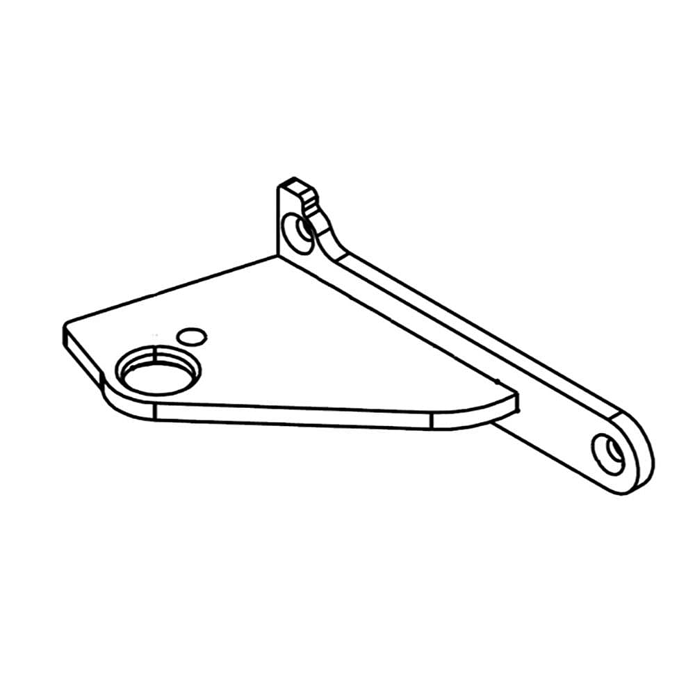 Part #w10248434, Refrigerator Hinge Door (White) / 4.50 x 2.50 x 2.75
