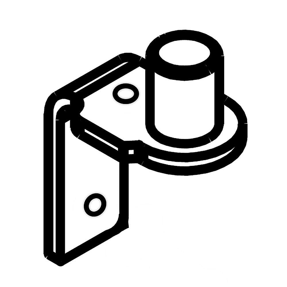 Part #w10249941, Refrigerator Door Hinge (Black) / 0.10 x 0.10 x 0.10