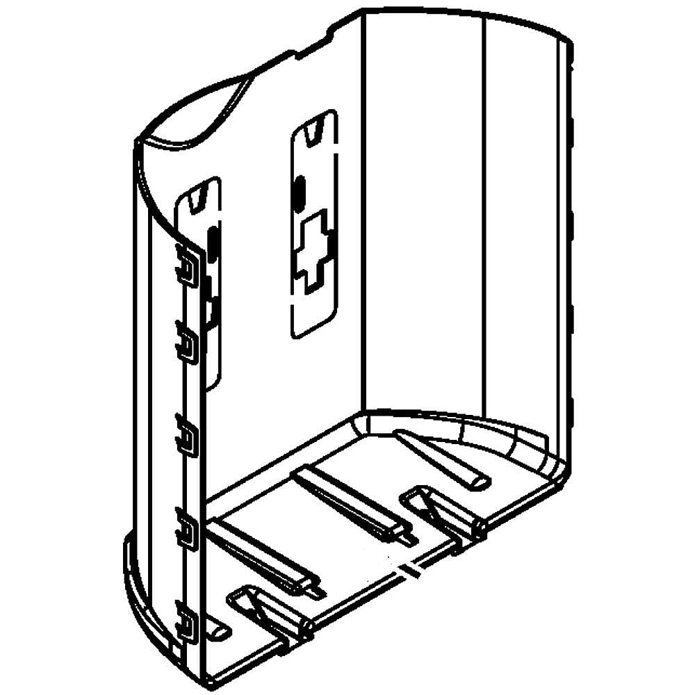 Part #w10254254, Back Wall-W / 10.75 x 10.50 x 5.00