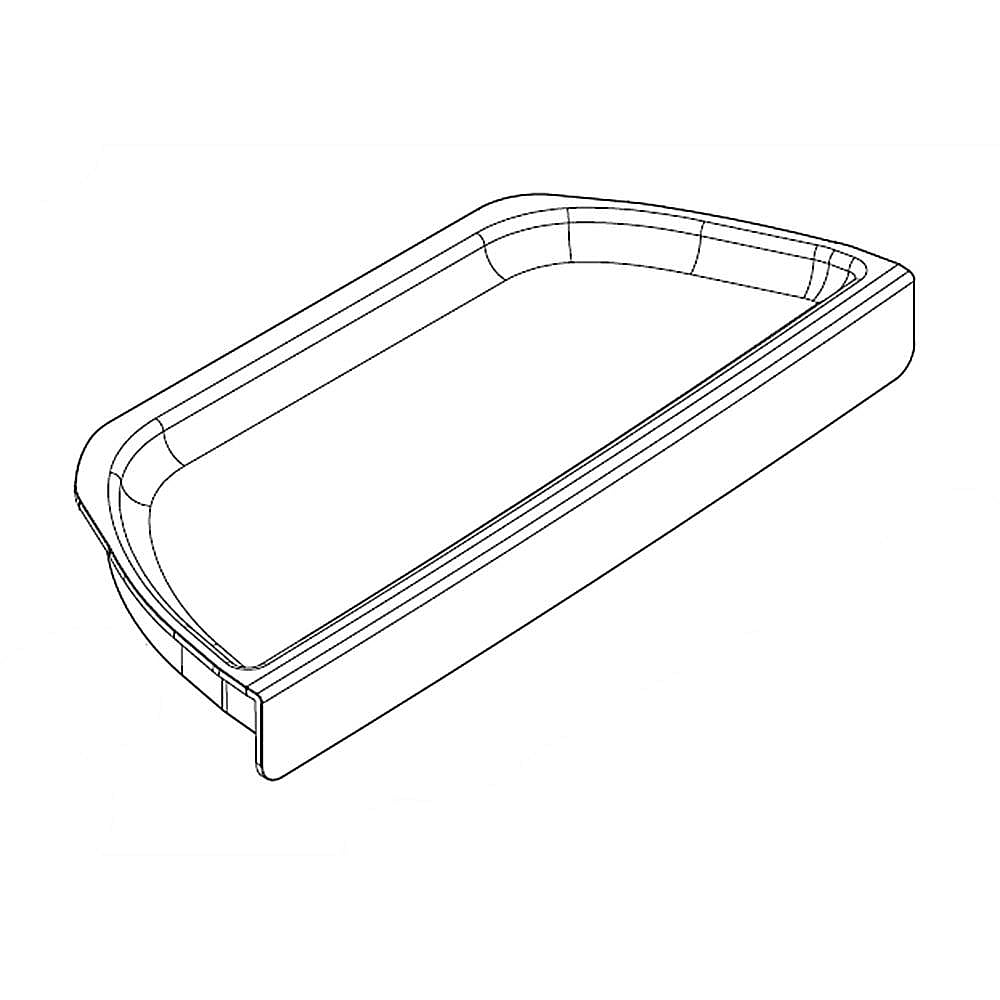 Part #w10254259, Refrigerator Drip Tray / 10.00 x 4.50 x 1.00