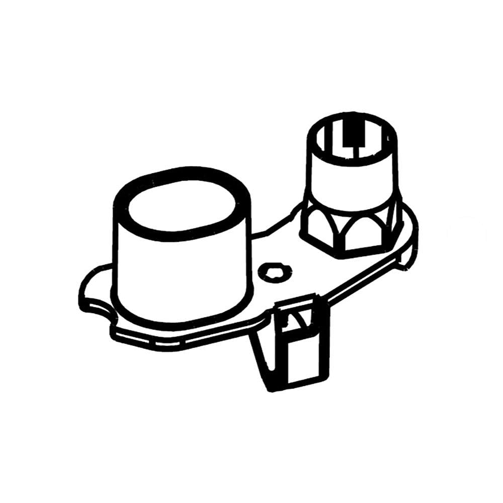 Part #w10257205, Refrigerator Thimble (Off-White) / 4.00 x 2.00 x 2.25