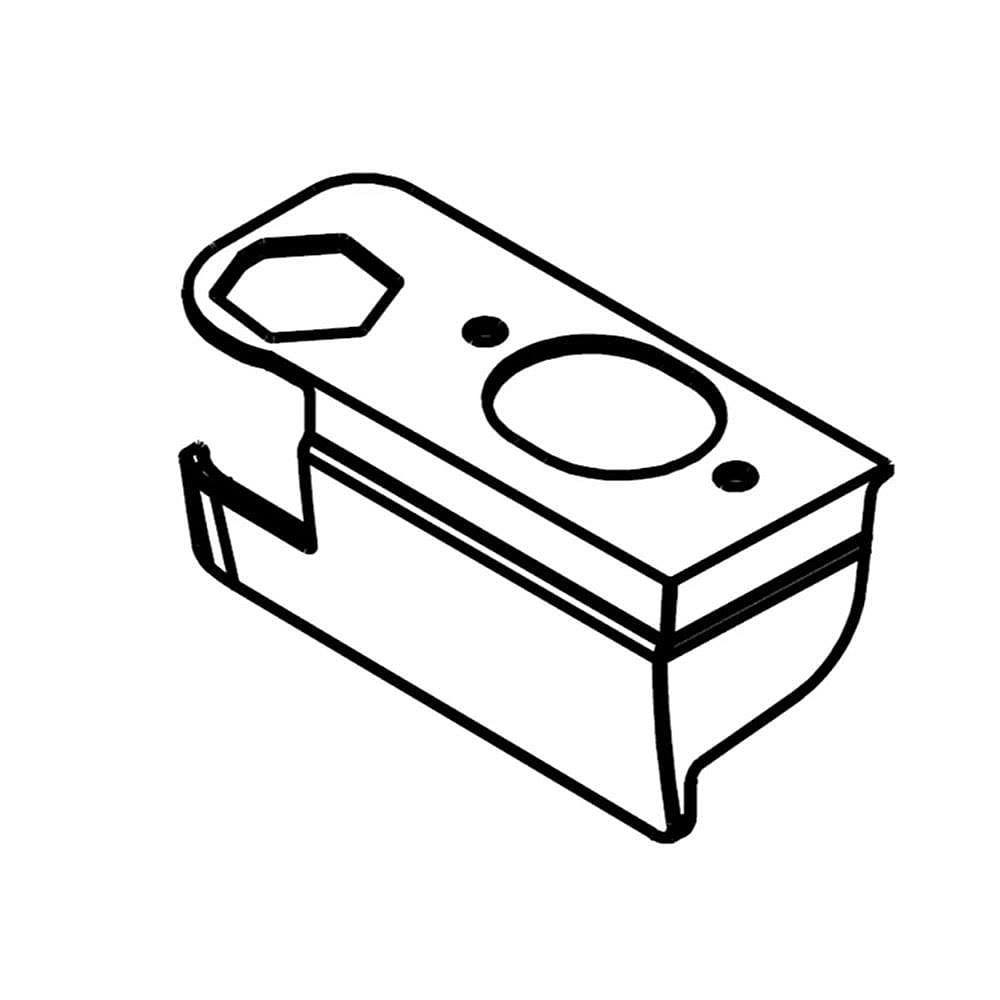 Part #w10257222, Refrigerator Wire Cover / 4.50 x 2.20 x 1.90