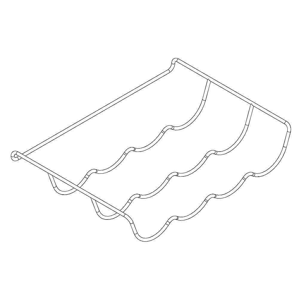 Part #w10257377, Ikea Refrigerator Wine Rack / 17.25 x 4.00 x 12.00