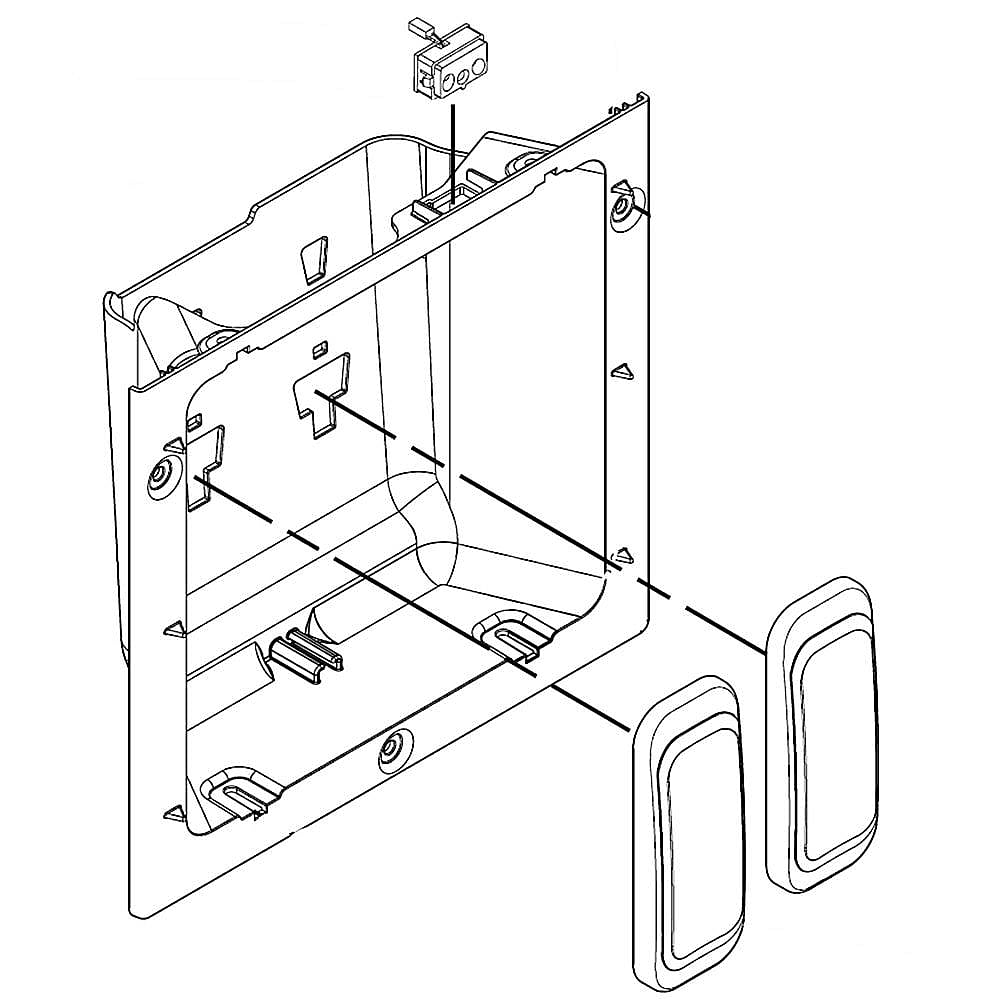 Part #w10260620, Jenn-Air Refrigerator Cover / 8.00 x 5.00 x 4.00