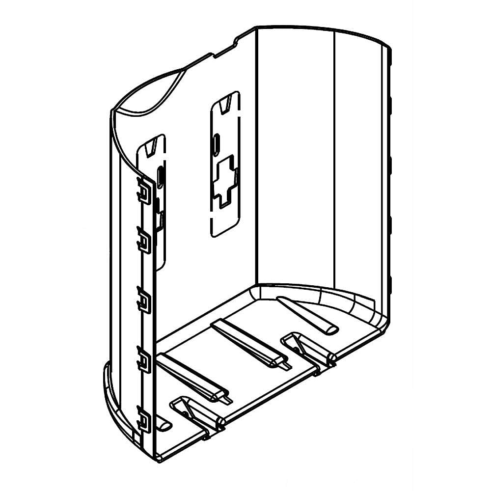 Whirlpool Part #w10276226, Refrigerator Wall | 10.75 x 10.50 x 5.00