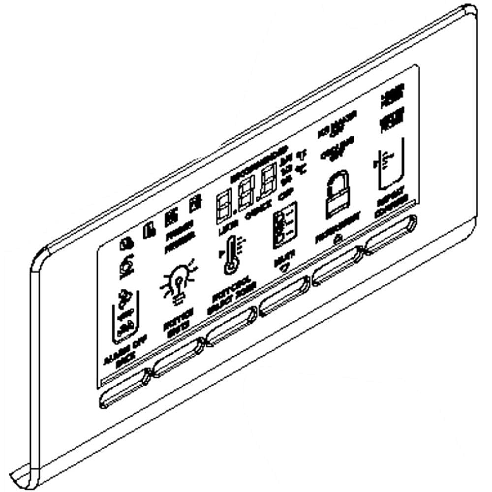 Part #w10276229, Refrigerator Dispenser Control Panel / 4.00 x 0.10 x 0.20