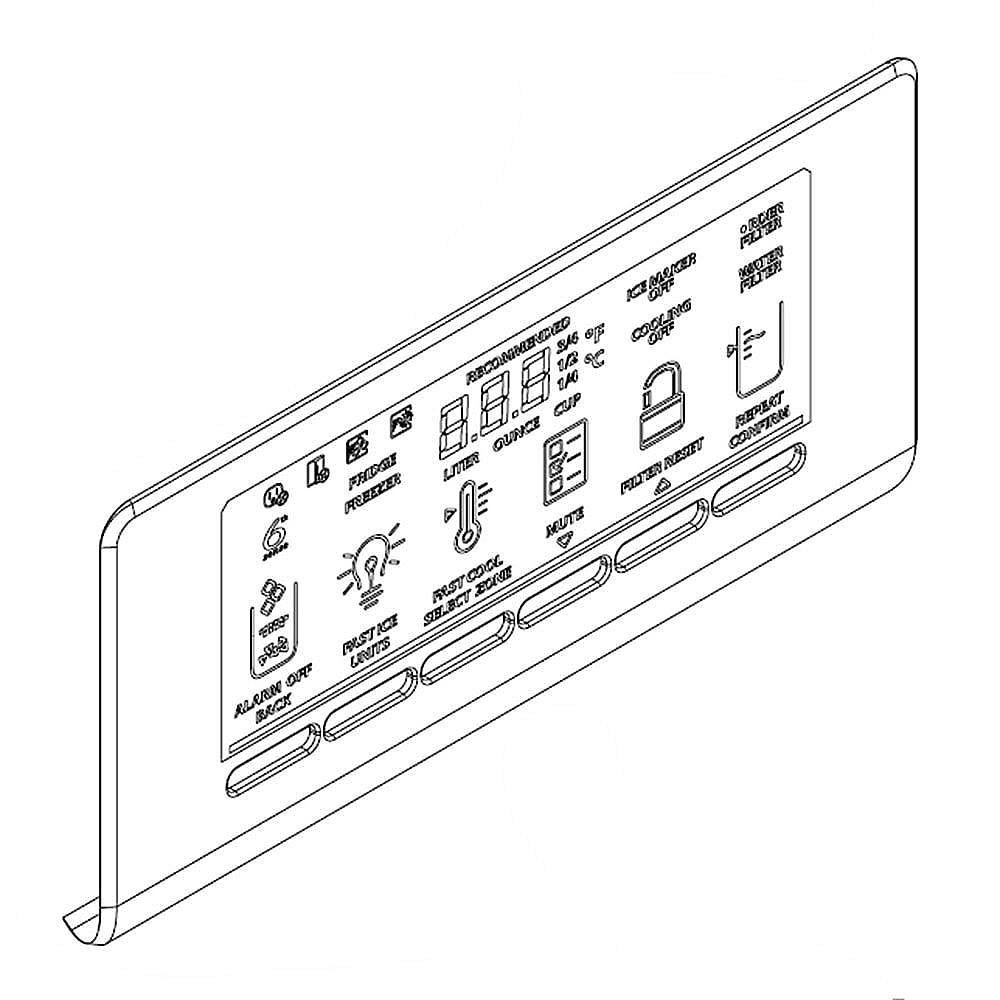 Part #w10276256, Refrigerator Escutcheon / 1.00 x 1.00 x 1.00
