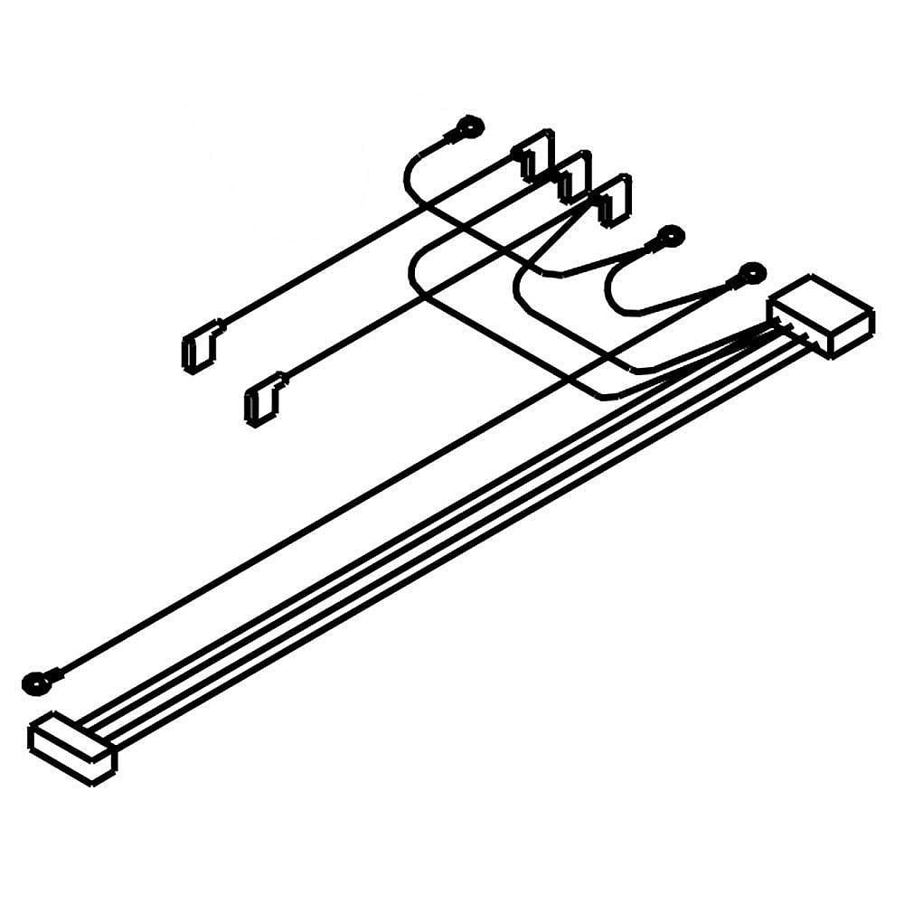 Part #w10280417, Kitchenaid Refrigerator Wire Harness / 13.50 x 3.00 x 2.00