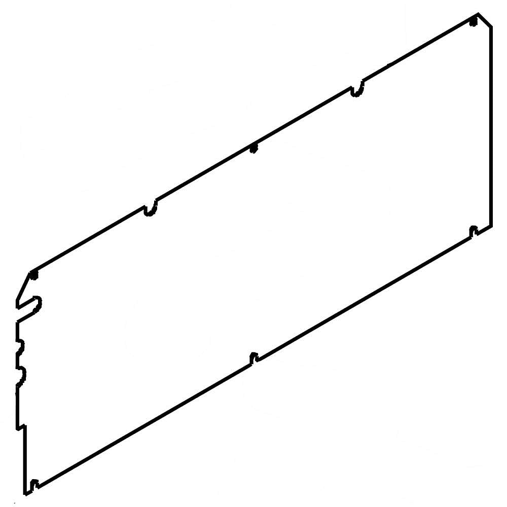 Part #w10281501, Refrigerator Cover, Rear / 5.00 x 7.00 x 5.00