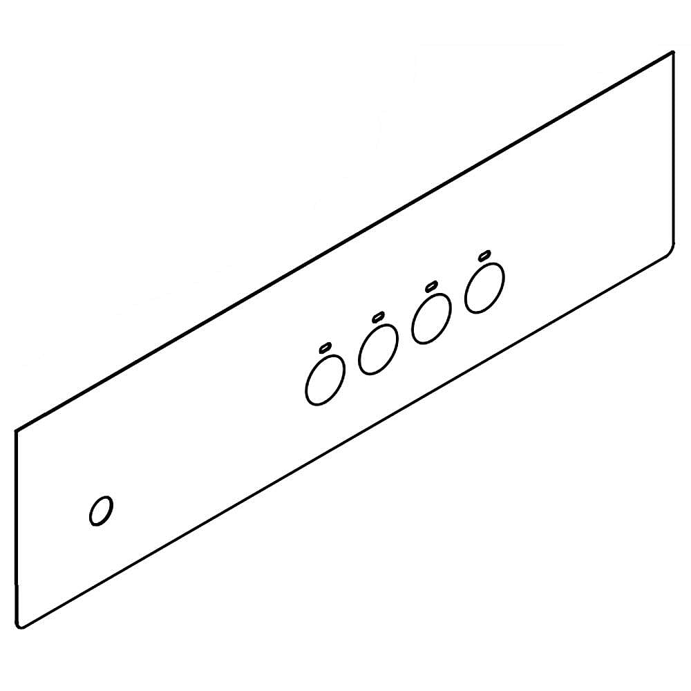 Whirlpool Part #w10282106, Overlay | 10.50 x 0.05 x 2.75