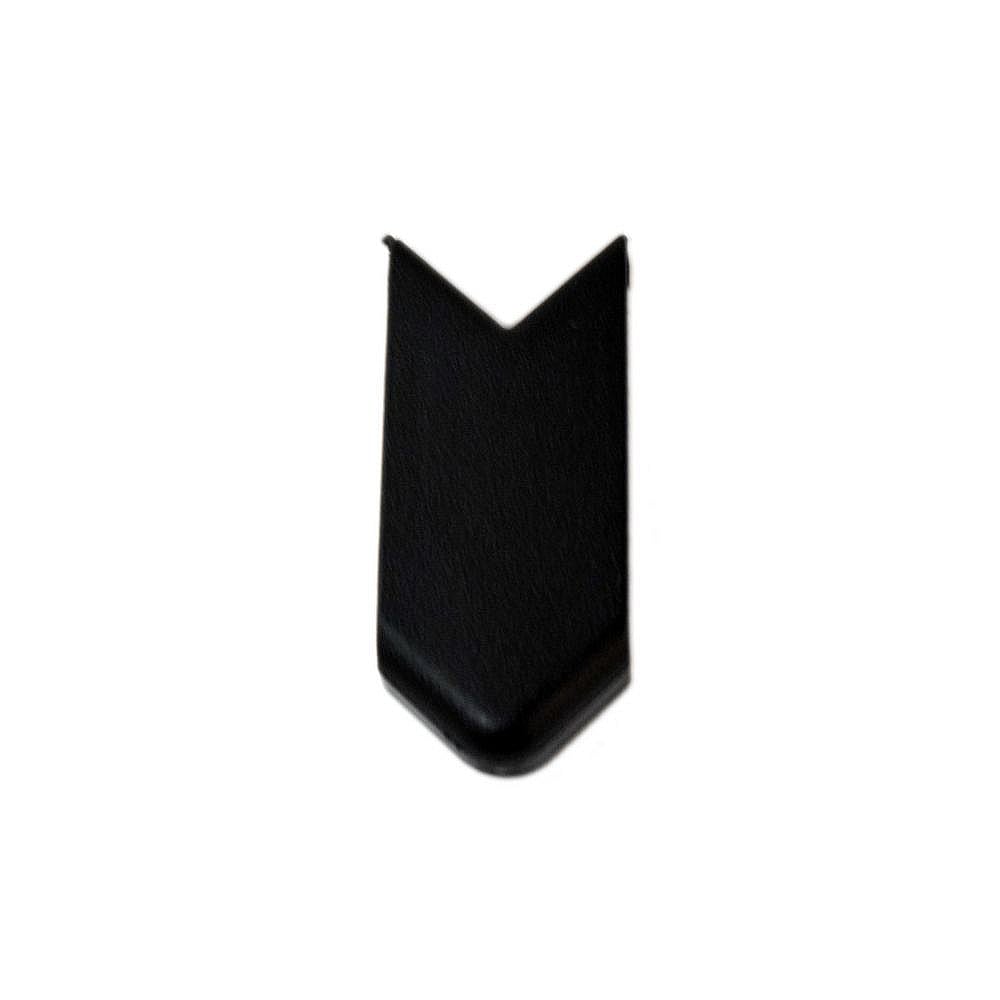 Part #w11252732, Refrigerator Corner Trim (Black) / 2.00 x 1.00 x 0.25