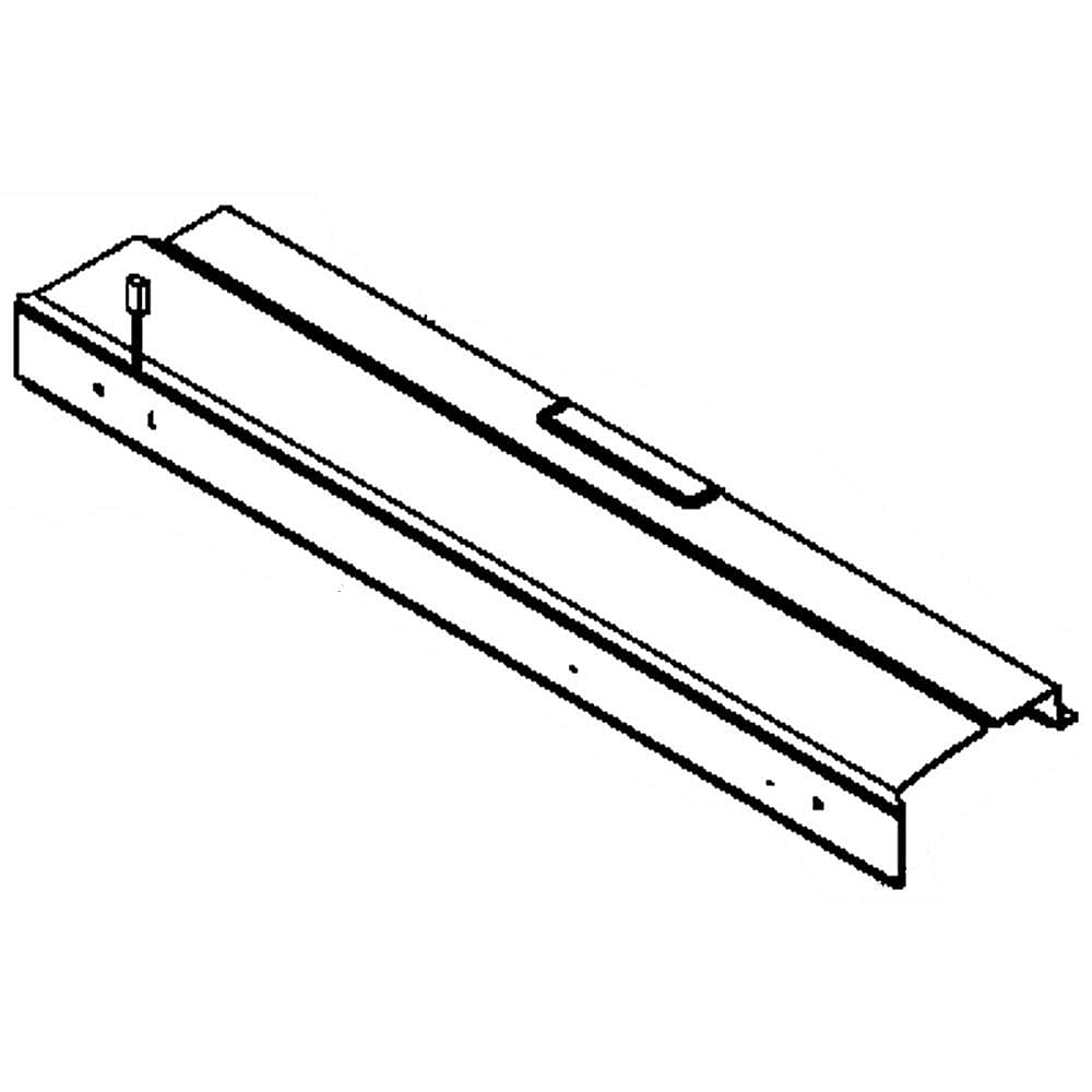 Part #w10296396, Refrigerator Rail Mullion (Gray) / 32.30 x 7.50 x 3.00
