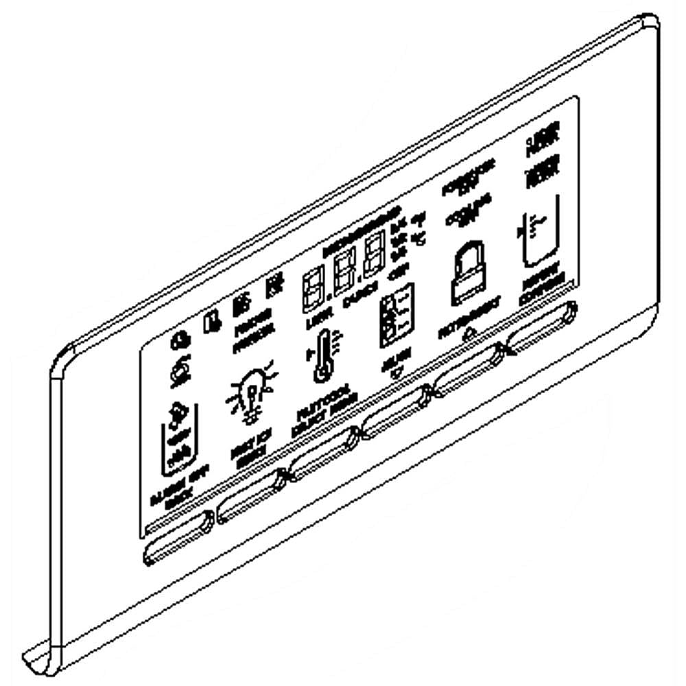 Part #w10298142, Refrigerator Fascia / 8.75 x 5.00 x 1.00