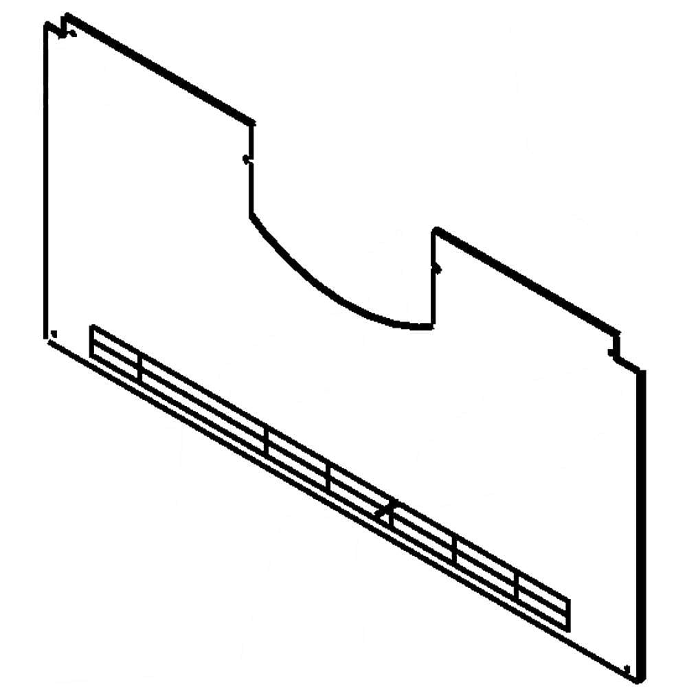 Part #w10308420, Kenmore Elite Refrigerator Evaporator Cover / 30.00 x 17.00 x 0.50