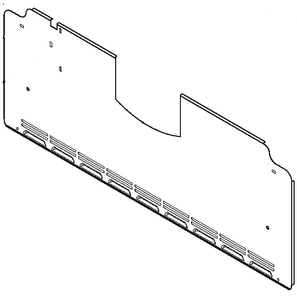 Part #w10308422, Kenmore Elite Refrigerator Evaporator Cover / 26.80 x 11.80 x 0.30
