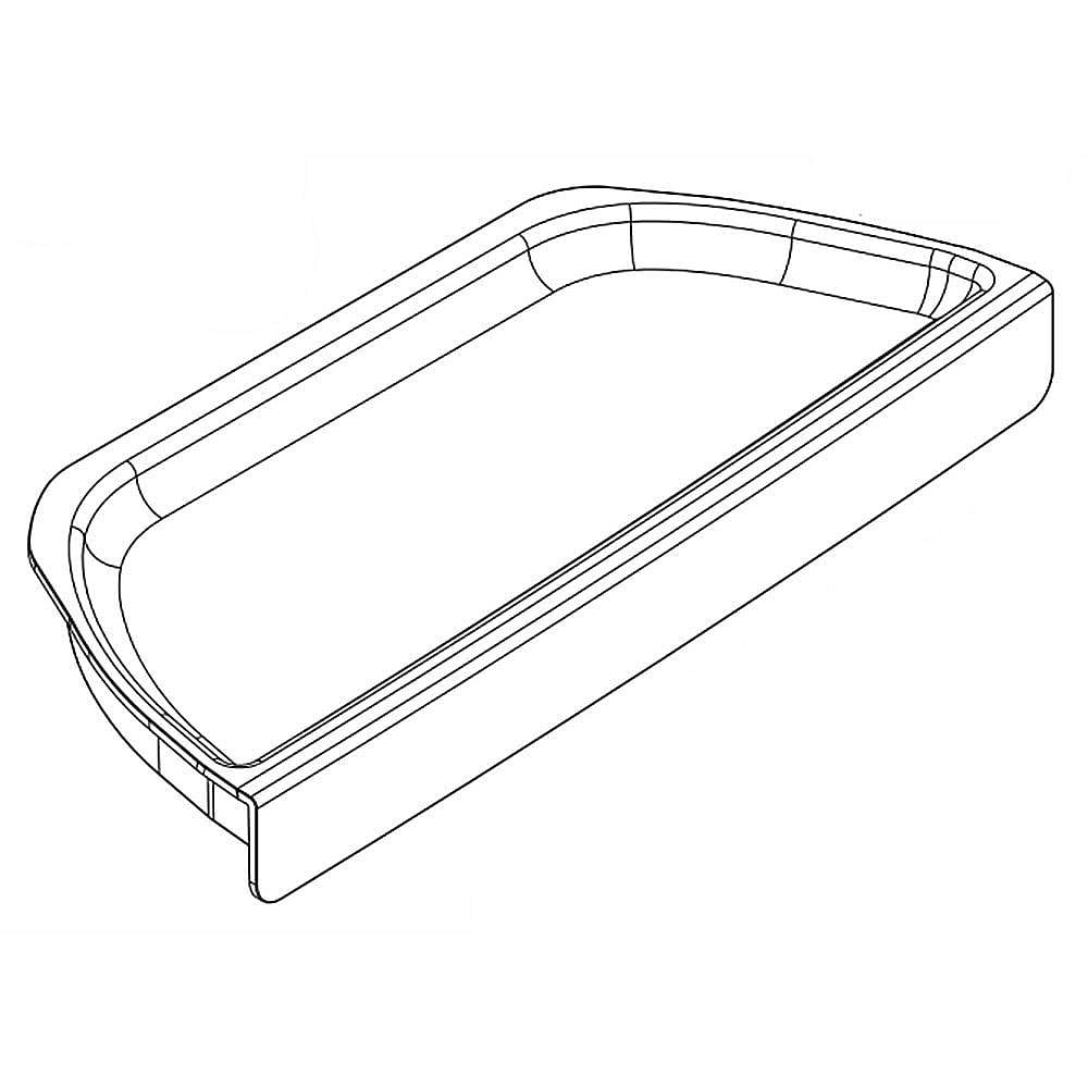 Part #w10317265, Refrigerator Dispenser Drip Tray / 6.00 x 7.00 x 9.00