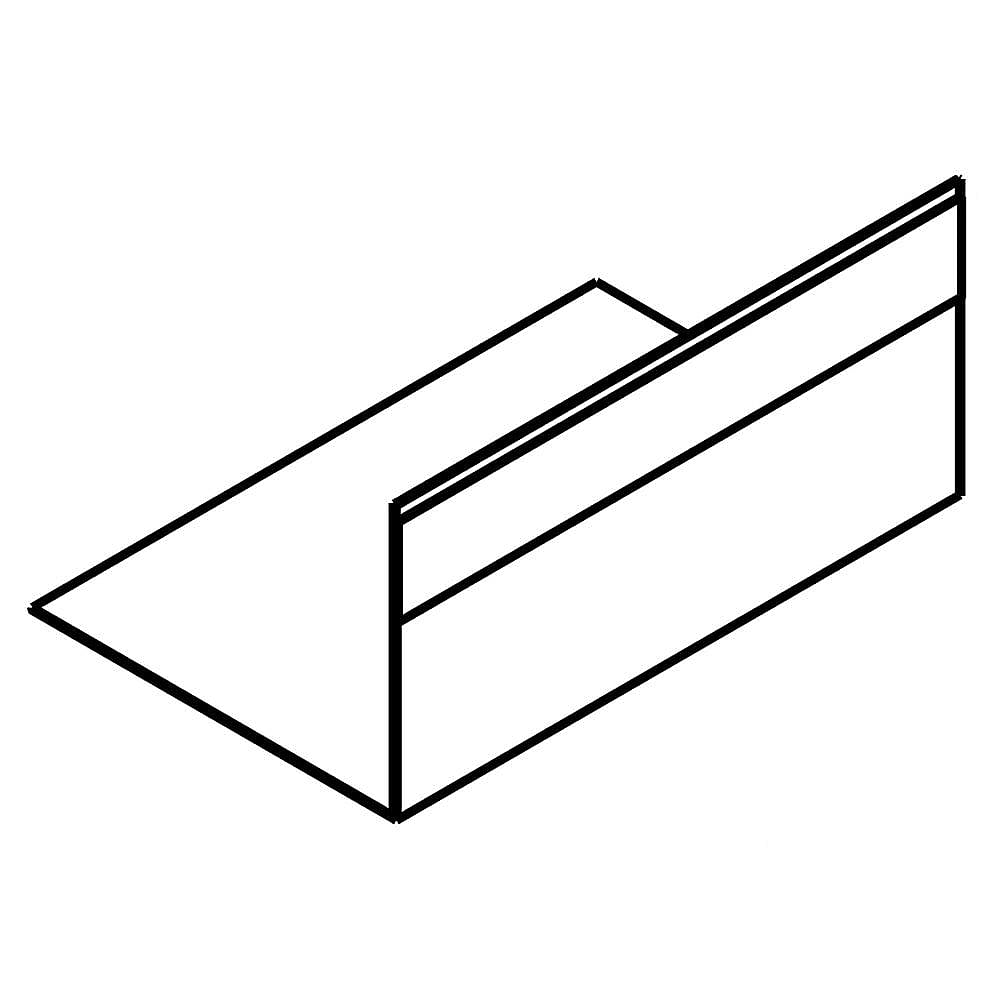 Part #w10321050, Refrigerator Shield / 5.50 x 5.00 x 0.10