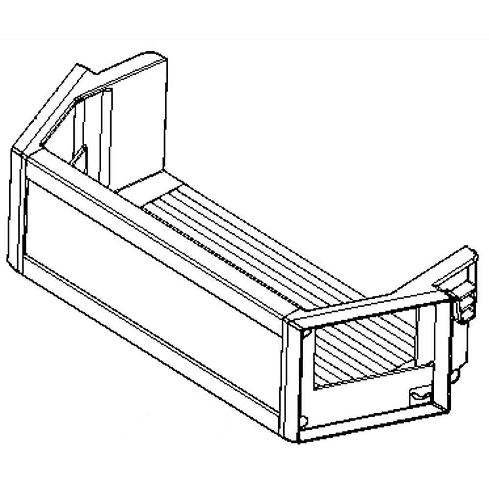 Part #w10327583, Refrigerator Freezer Door Bin / 12.00 x 5.00 x 3.50