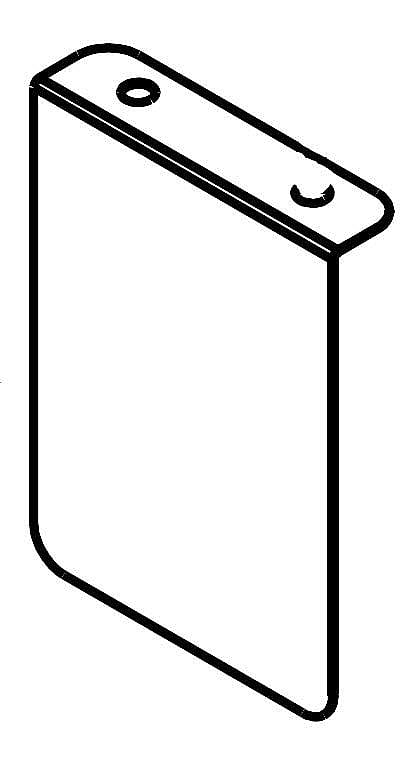 Photo of Kenmore Part #w10336736, Refrigerator Cover | 2.75 x 2.25 x 0.50 from Repair Parts Direct