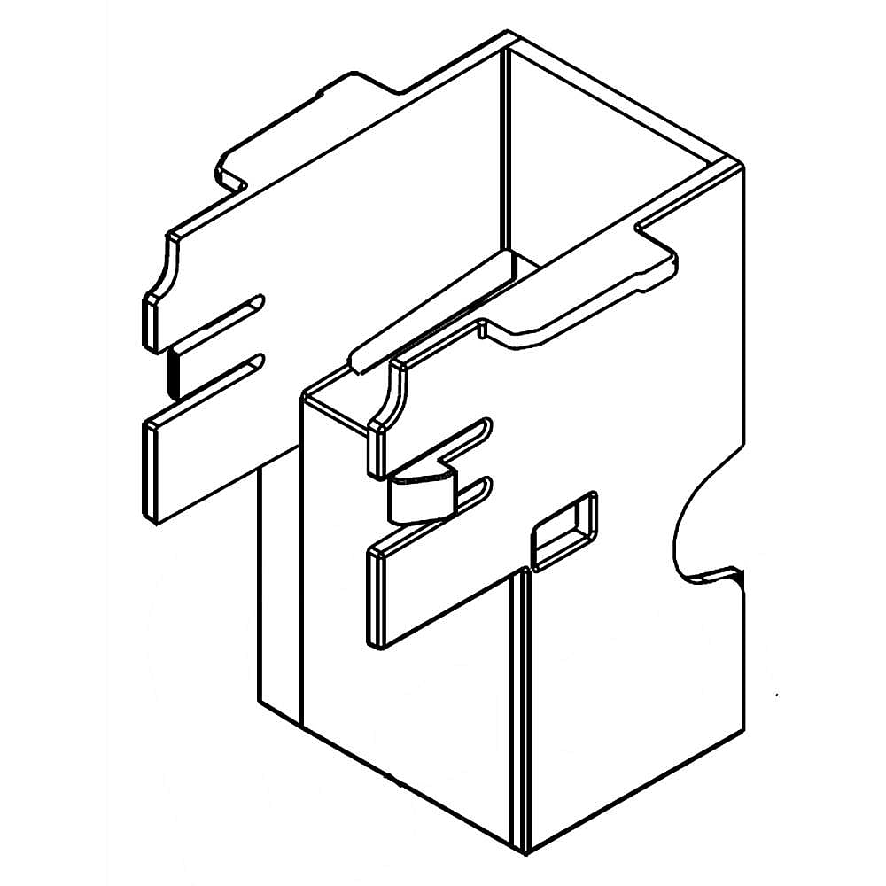 Part #w10346971, Refrigerator Bracket / 4.00 x 3.00 x 4.00