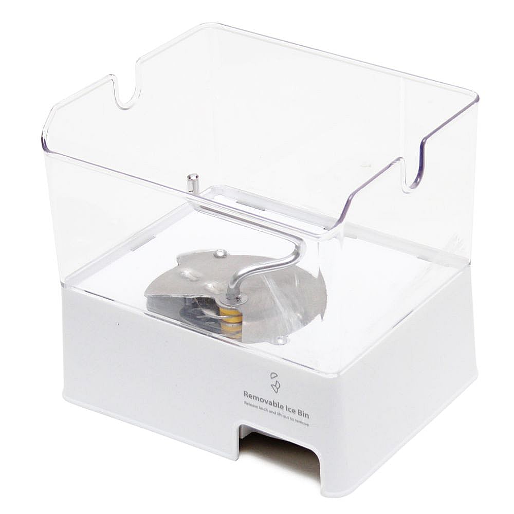Part #wpw10347093, Whirlpool Refrigerator Ice Container (Replaces W10347093) / 9.75 x 9.38 x 12.75